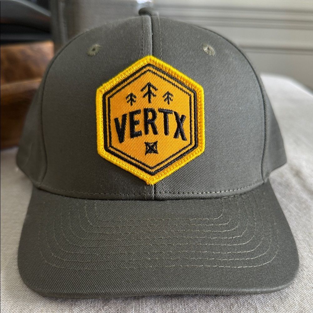 Vertx Olive Green Hat Yellow Patch Snapback Tactical Outdoor Cap OSFA NWT